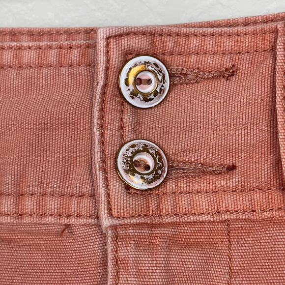 Anthropologie Pilcro Relaxed Pleated Shorts Coral Size 27 Summer Casual - Picture 8 of 15